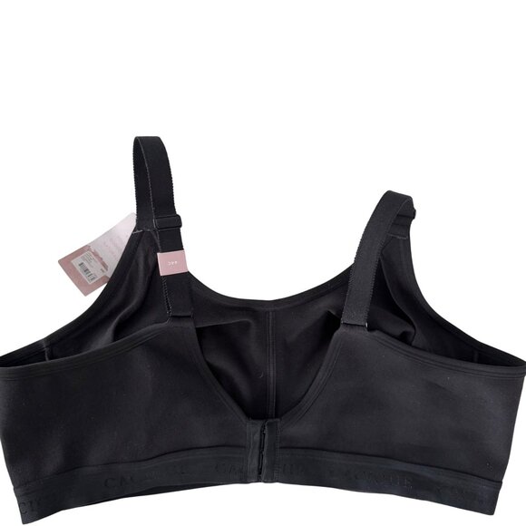 2 x CACIQUE Unlined Full Coverage No-Wire Black Bra The Cotton Collection 44C - Picture 10 of 16